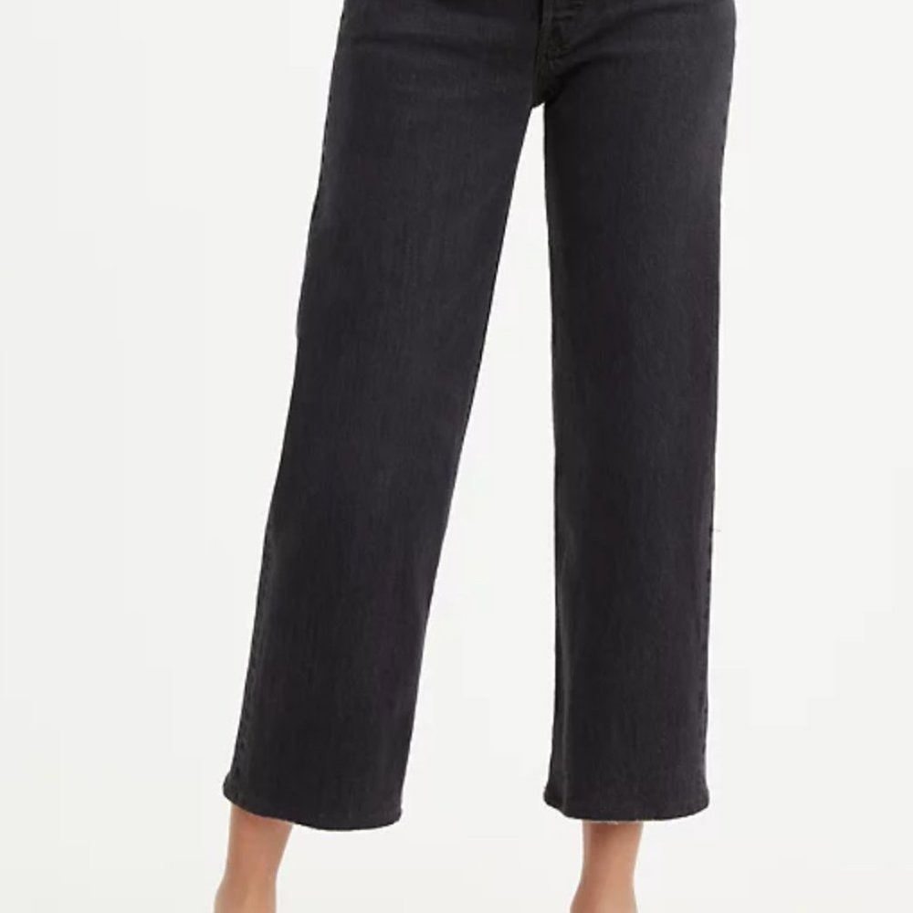 Levis Ribcage jeans in Feelin' Cagey Black